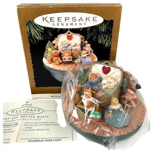 Hallmark Keepsake Ornament Victorian Toy Box Magic Light Motion 1995 Christmas